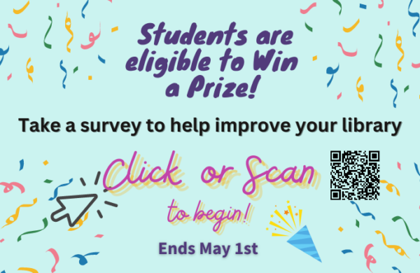 Click to take the library survey. 