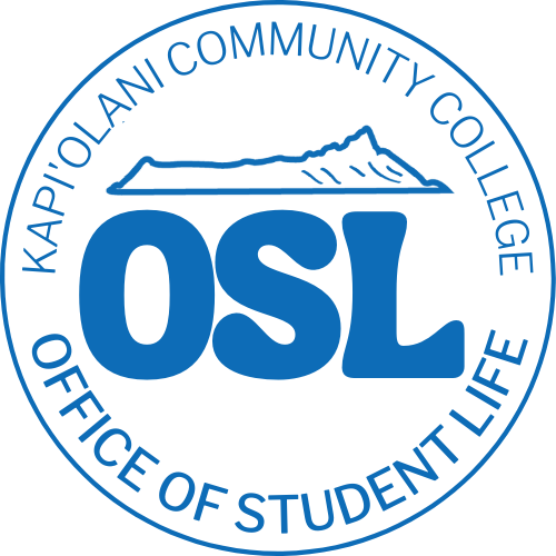 Logo for the Kapi'olani Community College Office of Student Life (OSL)